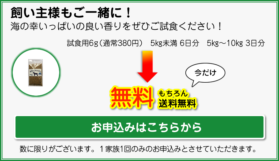 試食用6g申込