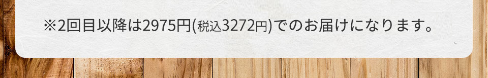 2回目以降は2975円